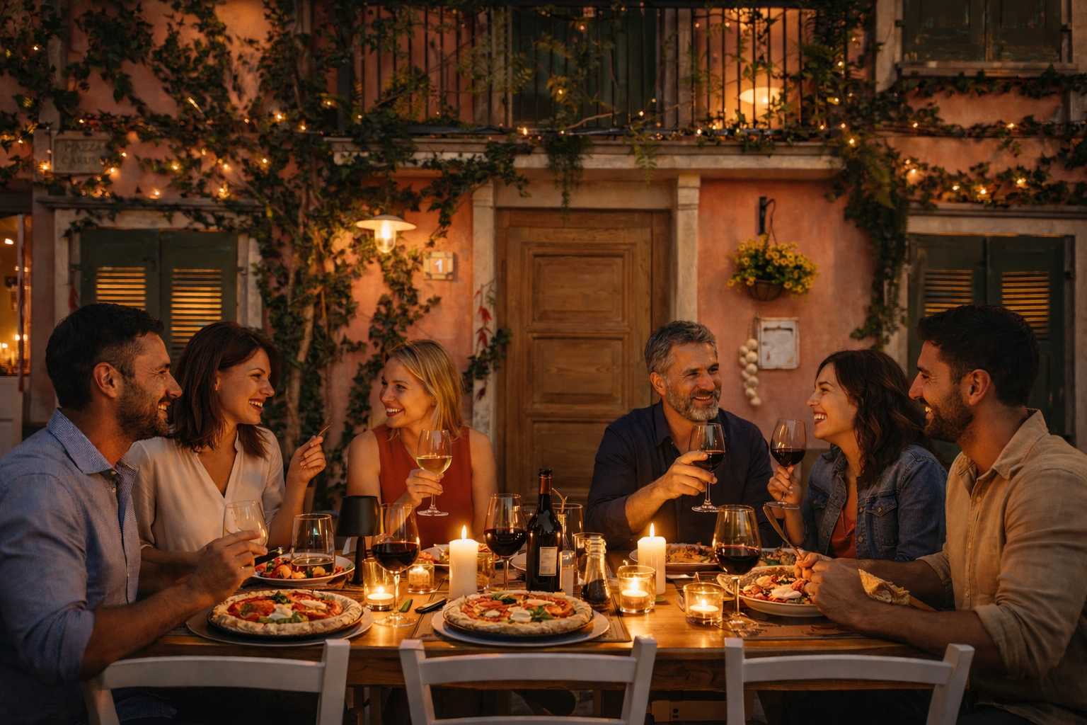Familien und Festessen Santa Pizza in Wetzikon